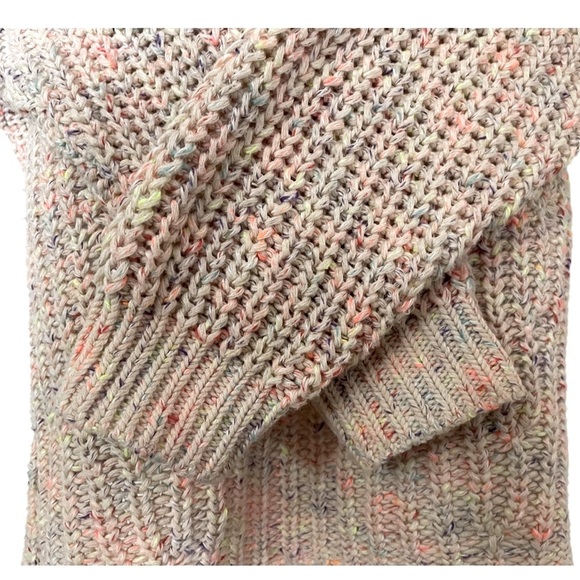 Free People Neon Lights Oversize Knit Sweater in Confetti Combo. Size M. - Picture 10 of 15